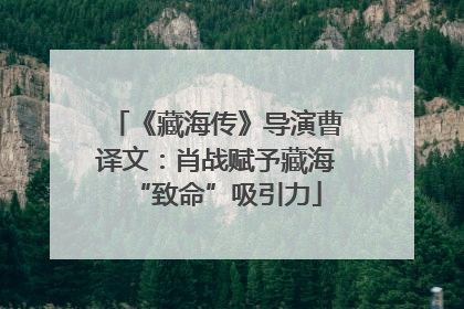 《藏海传》导演曹译文：肖战赋予藏海“致命”吸引力