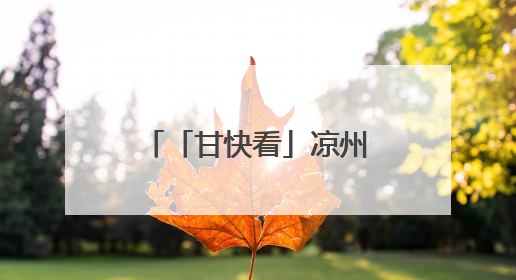 「甘快看」凉州区积极筹备参加第三十一届兰洽会
