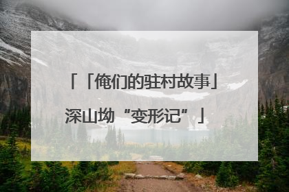 「俺们的驻村故事」深山坳“变形记”