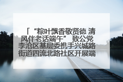 “粽叶飘香敬贤德 清风伴老话端午” 致公党李沧区基层委携手兴城路街道四流北路社区开展端午节主题活动