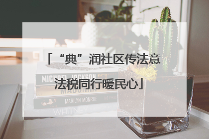 “典”润社区传法意 法税同行暖民心