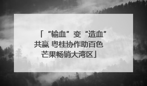 “输血”变“造血”共赢 粤桂协作助百色芒果畅销大湾区