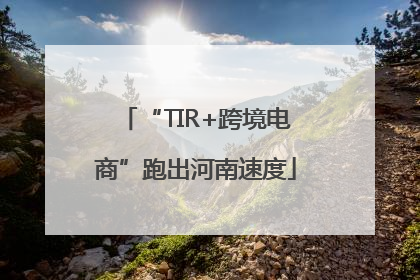“TIR+跨境电商”跑出河南速度