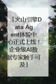 火山引擎Data Agent体验中心正式上线！企业级AI数据专家触手可及