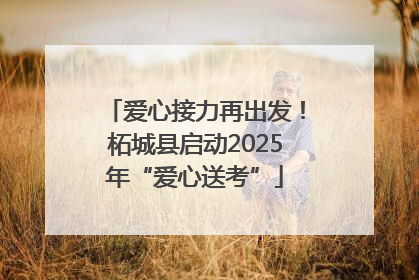 爱心接力再出发！柘城县启动2025年“爱心送考”