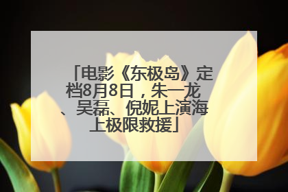 电影《东极岛》定档8月8日，朱一龙、吴磊、倪妮上演海上极限救援