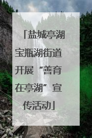 盐城亭湖宝瓶湖街道开展“善育在亭湖”宣传活动