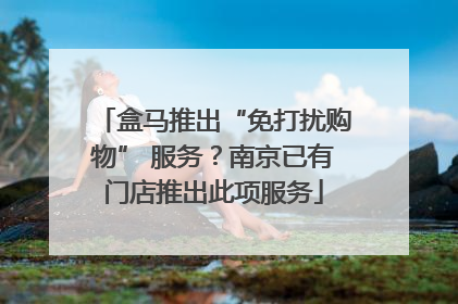 盒马推出“免打扰购物” 服务？南京已有门店推出此项服务