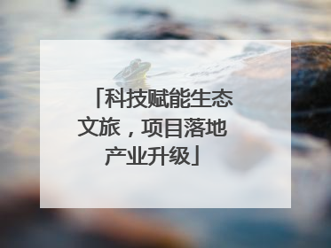 科技赋能生态文旅，项目落地产业升级