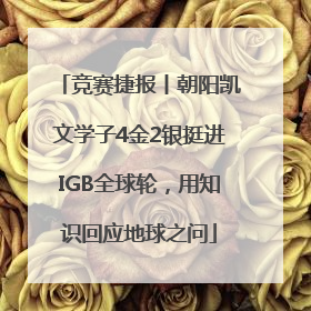 竞赛捷报丨朝阳凯文学子4金2银挺进IGB全球轮，用知识回应地球之问