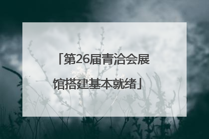 第26届青洽会展馆搭建基本就绪