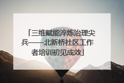 三维赋能淬炼治理尖兵——北新桥社区工作者培训初见成效