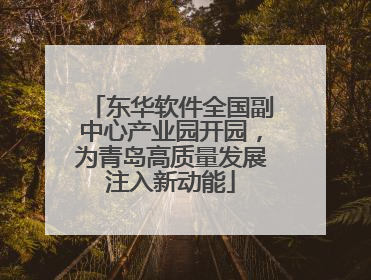 东华软件全国副中心产业园开园，为青岛高质量发展注入新动能