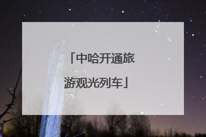 中哈开通旅游观光列车