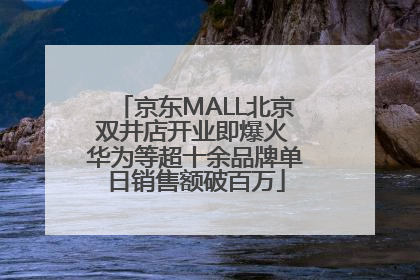 京东MALL北京双井店开业即爆火 华为等超十余品牌单日销售额破百万