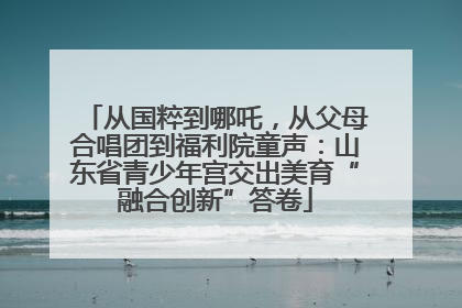从国粹到哪吒，从父母合唱团到福利院童声：山东省青少年宫交出美育“融合创新”答卷