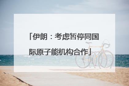 伊朗：考虑暂停同国际原子能机构合作