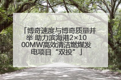 博奇速度与博奇质量并举 助力滨海港2×1000MW高效清洁燃煤发电项目“双投”