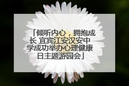 倾听内心，拥抱成长 宜宾江安汉安中学成功举办心理健康日主题游园会