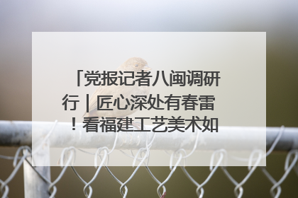 党报记者八闽调研行｜匠心深处有春雷！看福建工艺美术如何创新表达