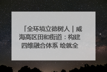 全环境立德树人｜威海高区田和街道：构建四维融合体系 绘就全环境立德树人新画卷