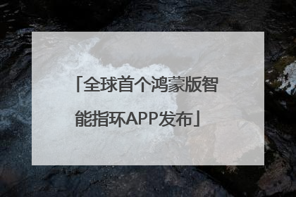 全球首个鸿蒙版智能指环APP发布