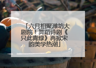 六月相聚潍坊大剧院！舞蹈诗剧《只此青绿》再掀宋韵美学热潮