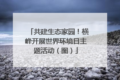 共建生态家园！横峰开展世界环境日主题活动（图）