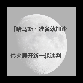 哈马斯：准备就加沙停火展开新一轮谈判