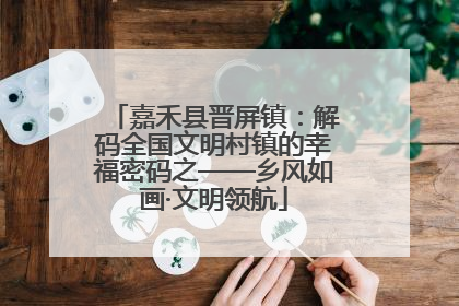 嘉禾县晋屏镇：解码全国文明村镇的幸福密码之——乡风如画·文明领航