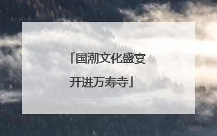 国潮文化盛宴开进万寿寺
