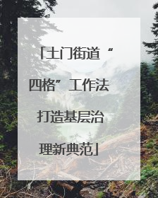 土门街道“四格”工作法 打造基层治理新典范