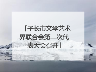 子长市文学艺术界联合会第二次代表大会召开