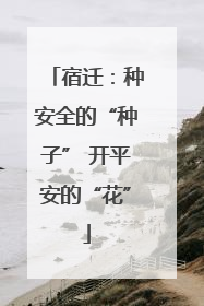 宿迁：种安全的“种子” 开平安的“花”