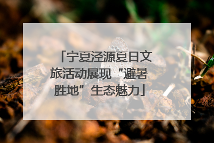 宁夏泾源夏日文旅活动展现“避暑胜地”生态魅力