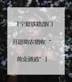 宁夏铁路部门开辟助农增收“黄金通道”