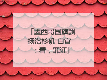 墨西哥国旗飘扬洛杉矶 白宫：看，罪证