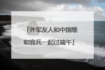 外军友人和中国维和官兵一起过端午