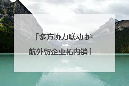 多方协力联动 护航外贸企业拓内销