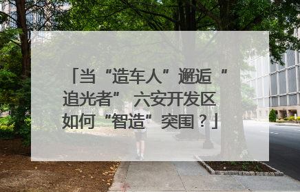 当“造车人”邂逅“追光者” 六安开发区如何“智造”突围？