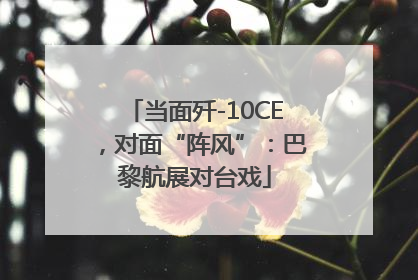 当面歼-10CE，对面“阵风”：巴黎航展对台戏
