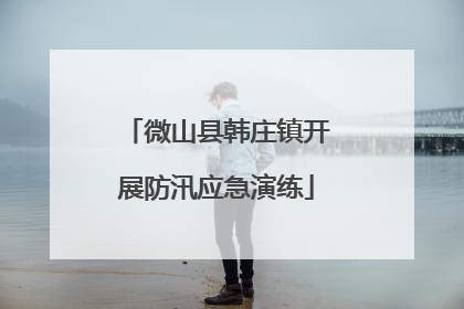 微山县韩庄镇开展防汛应急演练