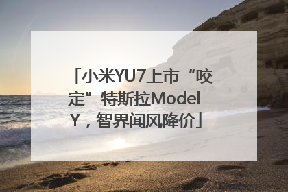 小米YU7上市“咬定”特斯拉Model Y，智界闻风降价