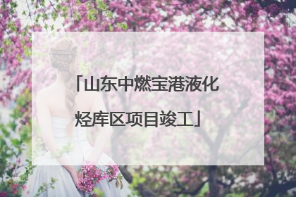 山东中燃宝港液化烃库区项目竣工