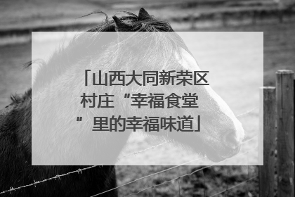 山西大同新荣区 村庄“幸福食堂”里的幸福味道