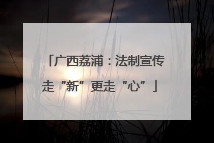 广西荔浦：法制宣传走“新”更走“心”
