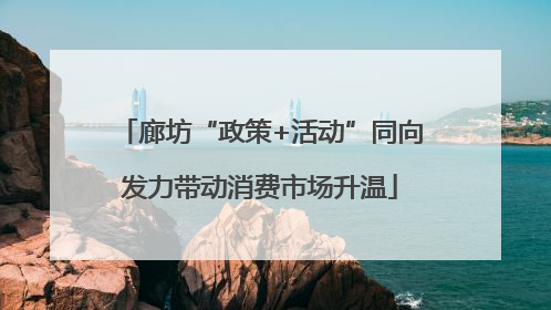 廊坊“政策+活动”同向发力带动消费市场升温