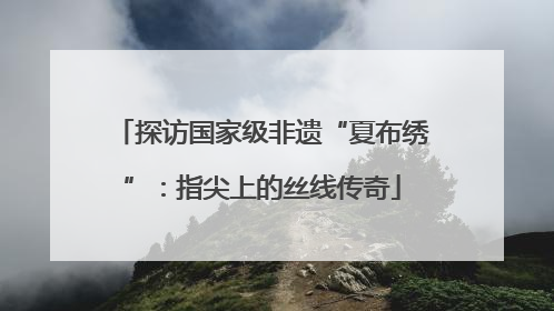探访国家级非遗“夏布绣”：指尖上的丝线传奇