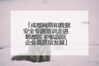 成都网络和数据安全专题培训走进郫都区 护航园区企业高质量发展