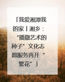 我爱湘潭我的家丨湘乡：“播撒艺术的种子”文化志愿服务再开“繁花”